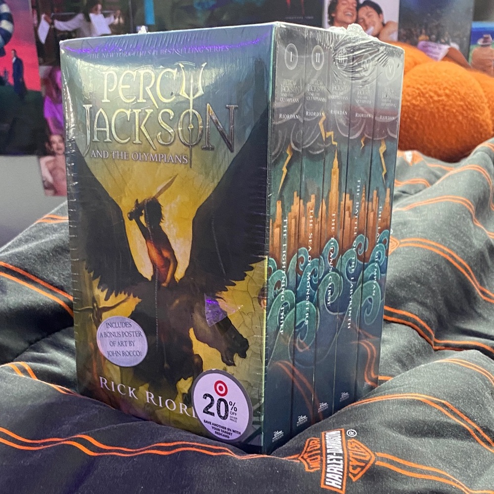 Percy Jackson Book Set - packaging is still on, besides some tiny holes